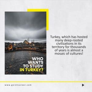 Go-int-career Turkey, wich has hosted many deep-rooted civilizations in its territory for thousands of years is almost a mosaic of cultures